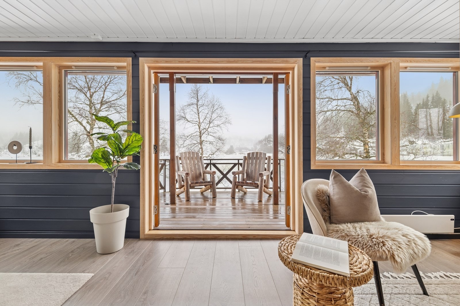 Fin utsikt fra stuen. Galleribilde