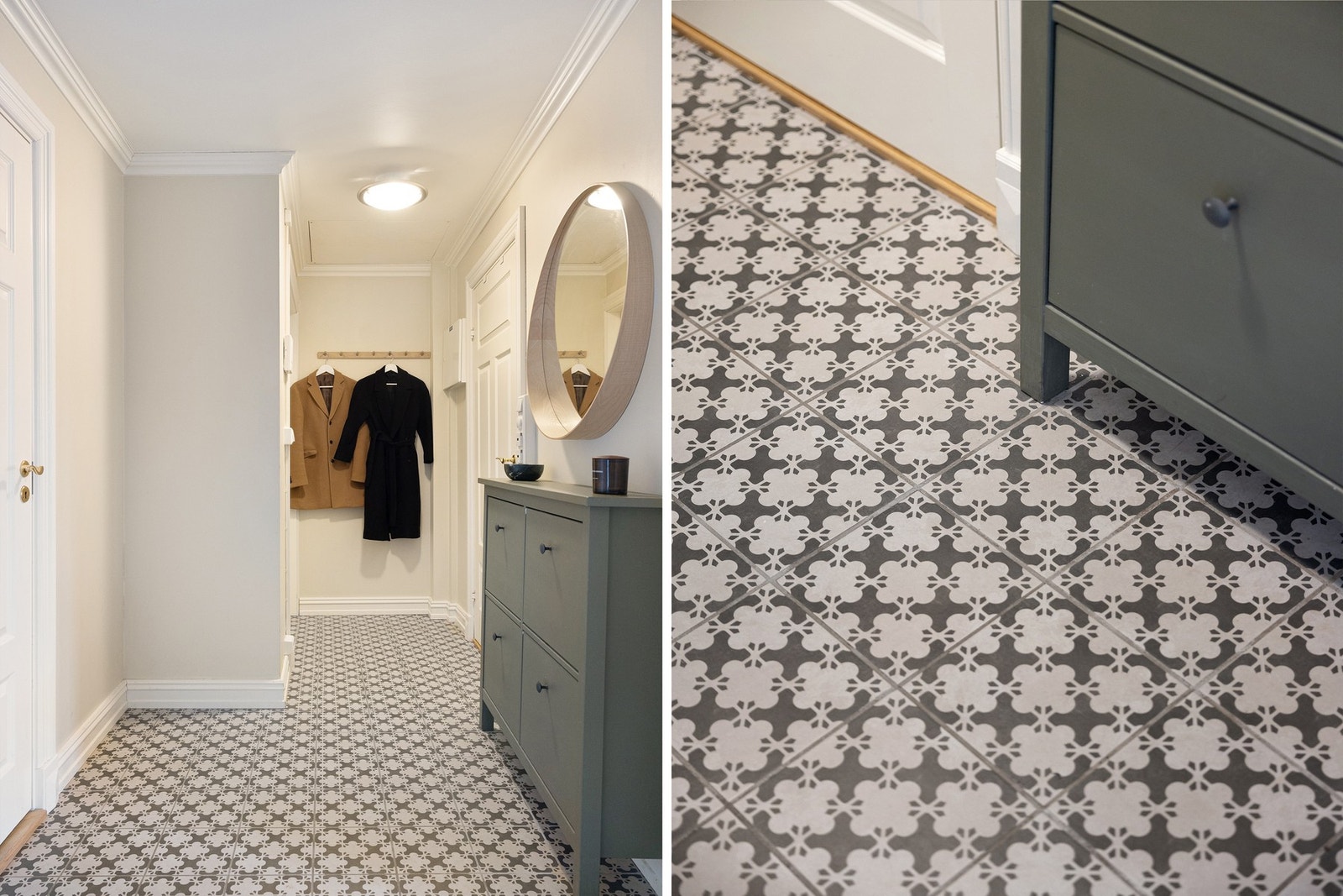 Lekker entré med unikt flislagt gulv. Galleribilde