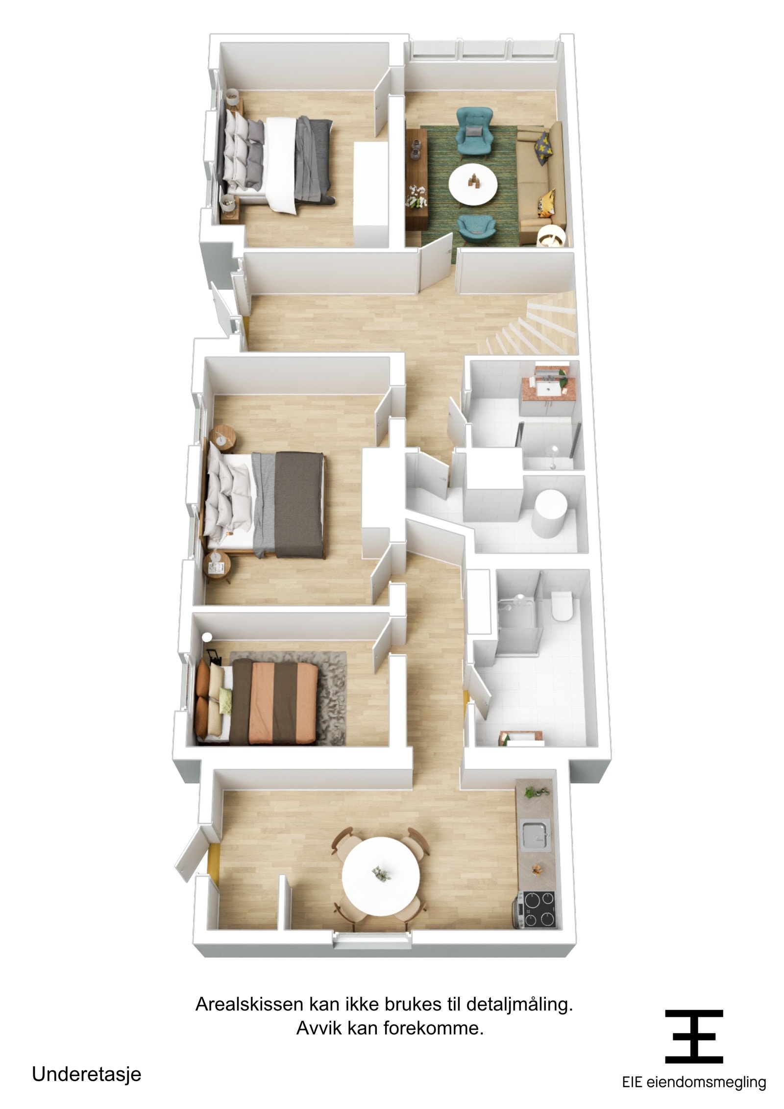 Plantegning underetasje Galleribilde