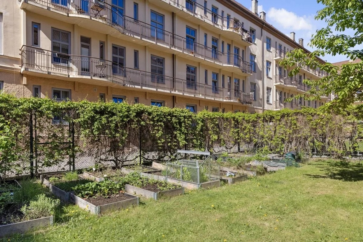 Tilgjengelig parsellhage for beboerne. Galleribilde