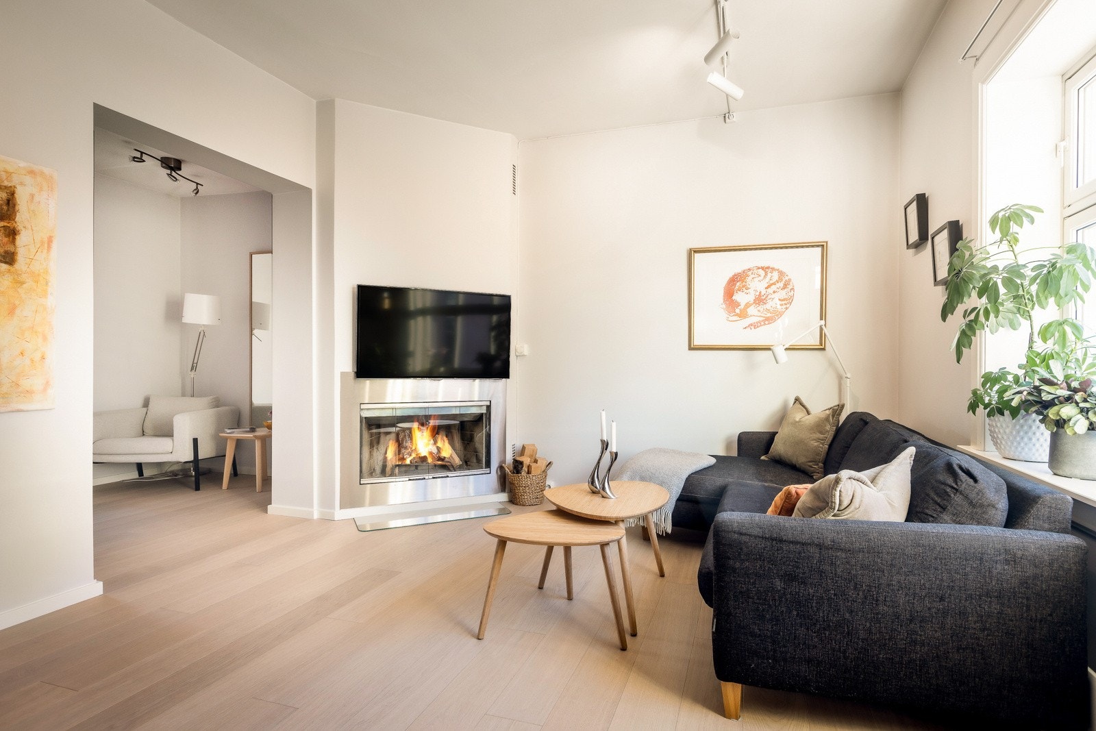 Lys og velholdt 2-roms beliggende tilbaketrukket til på Majorstuen/Marienlyst. Galleribilde