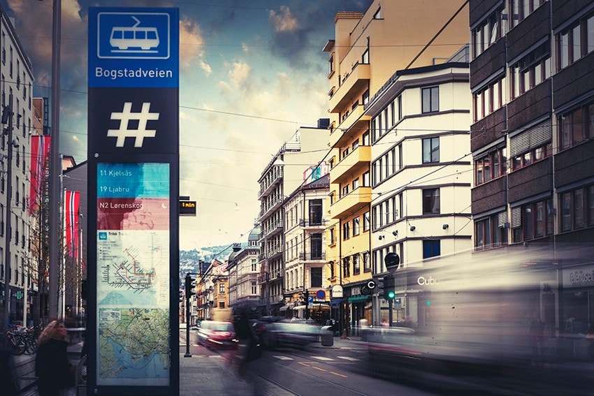 Kort vei til Bogstadveien som er en av Oslos mest populære handlegater. Galleribilde