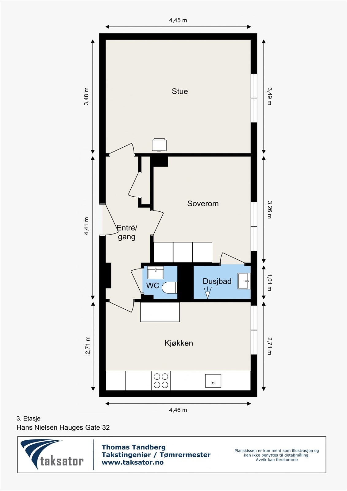 Plantegning - 3. etasje. Galleribilde