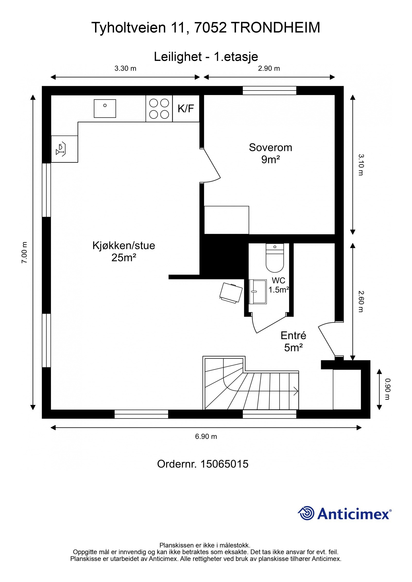 Plantegning - 1.etasje Galleribilde