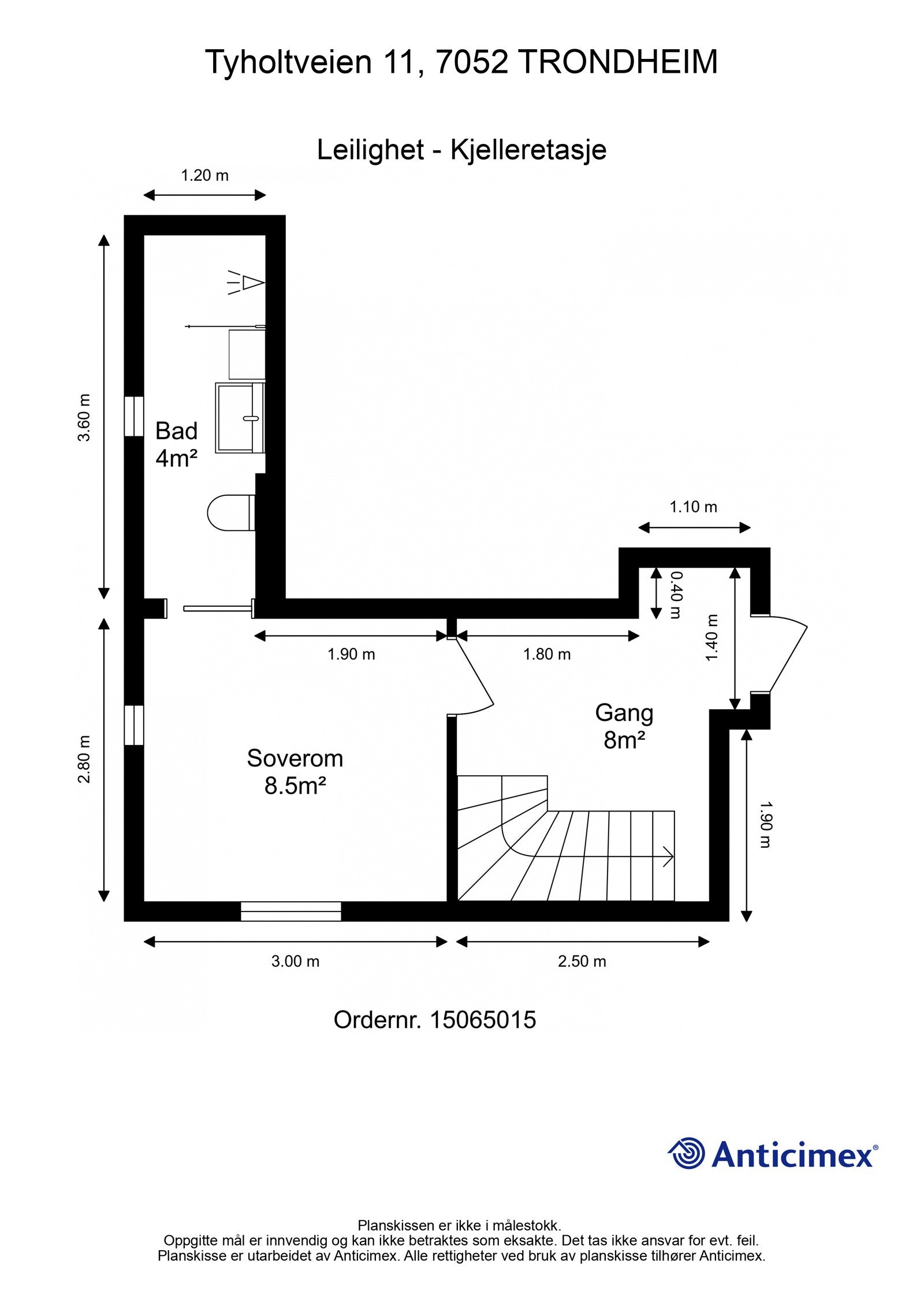 Plantegning - Kjelleretasje Galleribilde