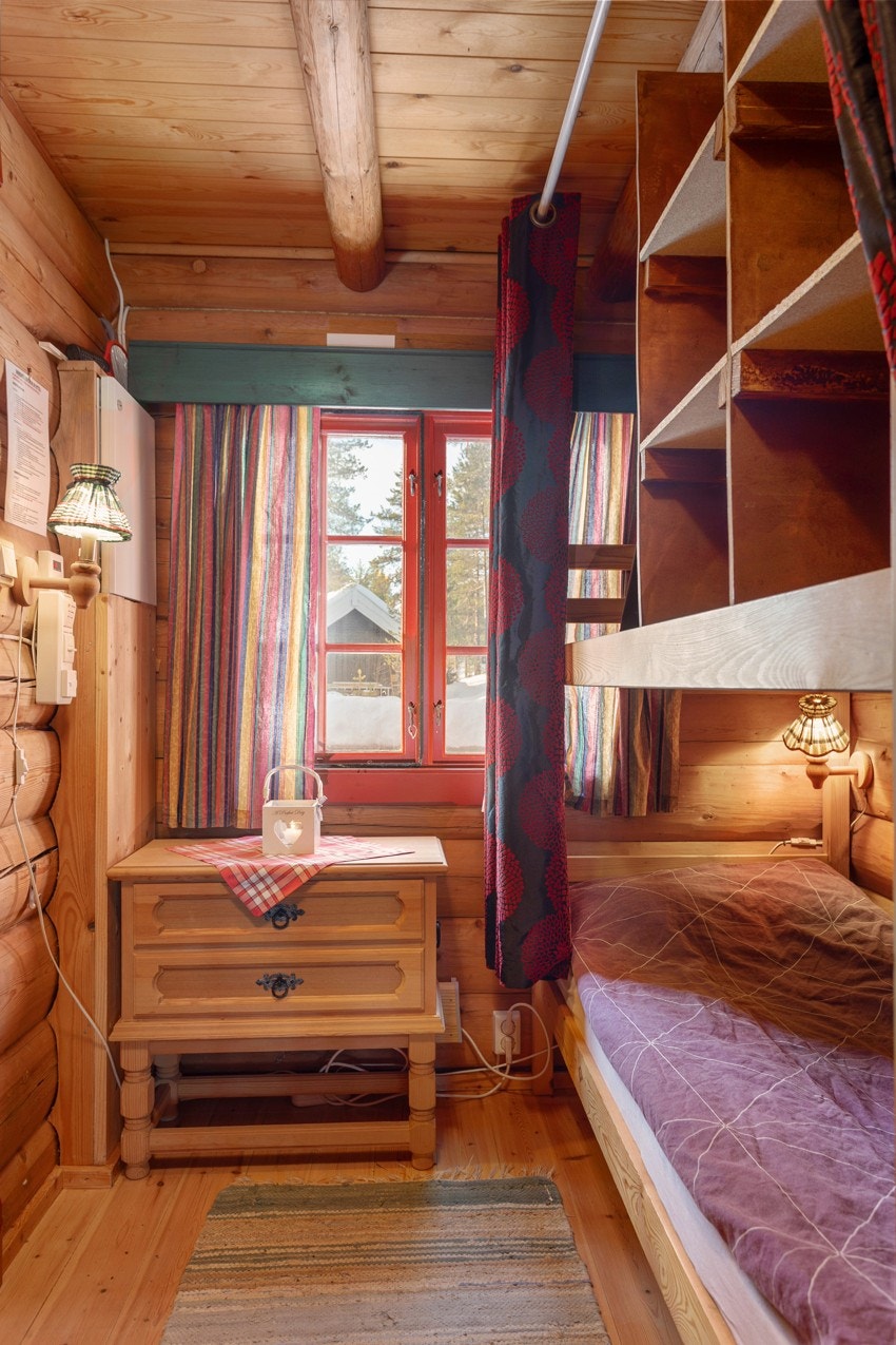 Hytta har to soverom. Galleribilde