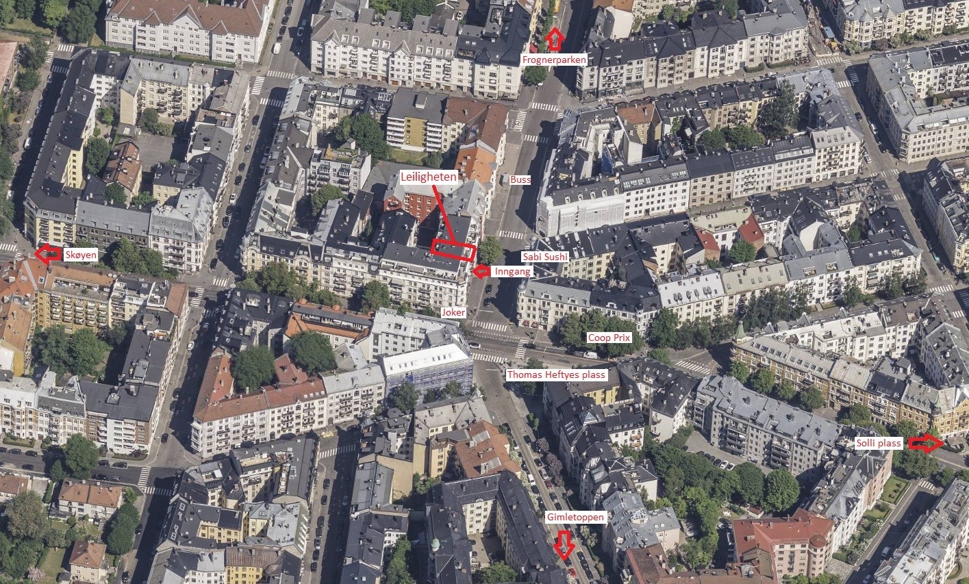Oversikt over nærområdet. Galleribilde