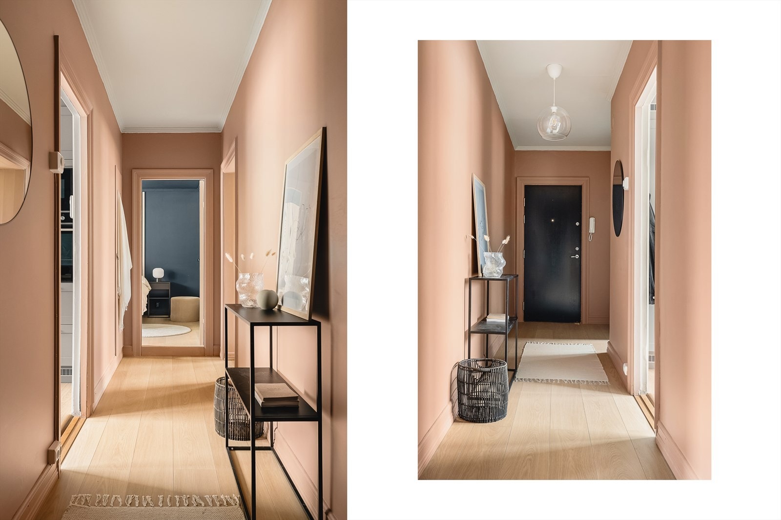 Meget innbydende entré i flotte fargetoner med nytt gulv fra 2023 Galleribilde