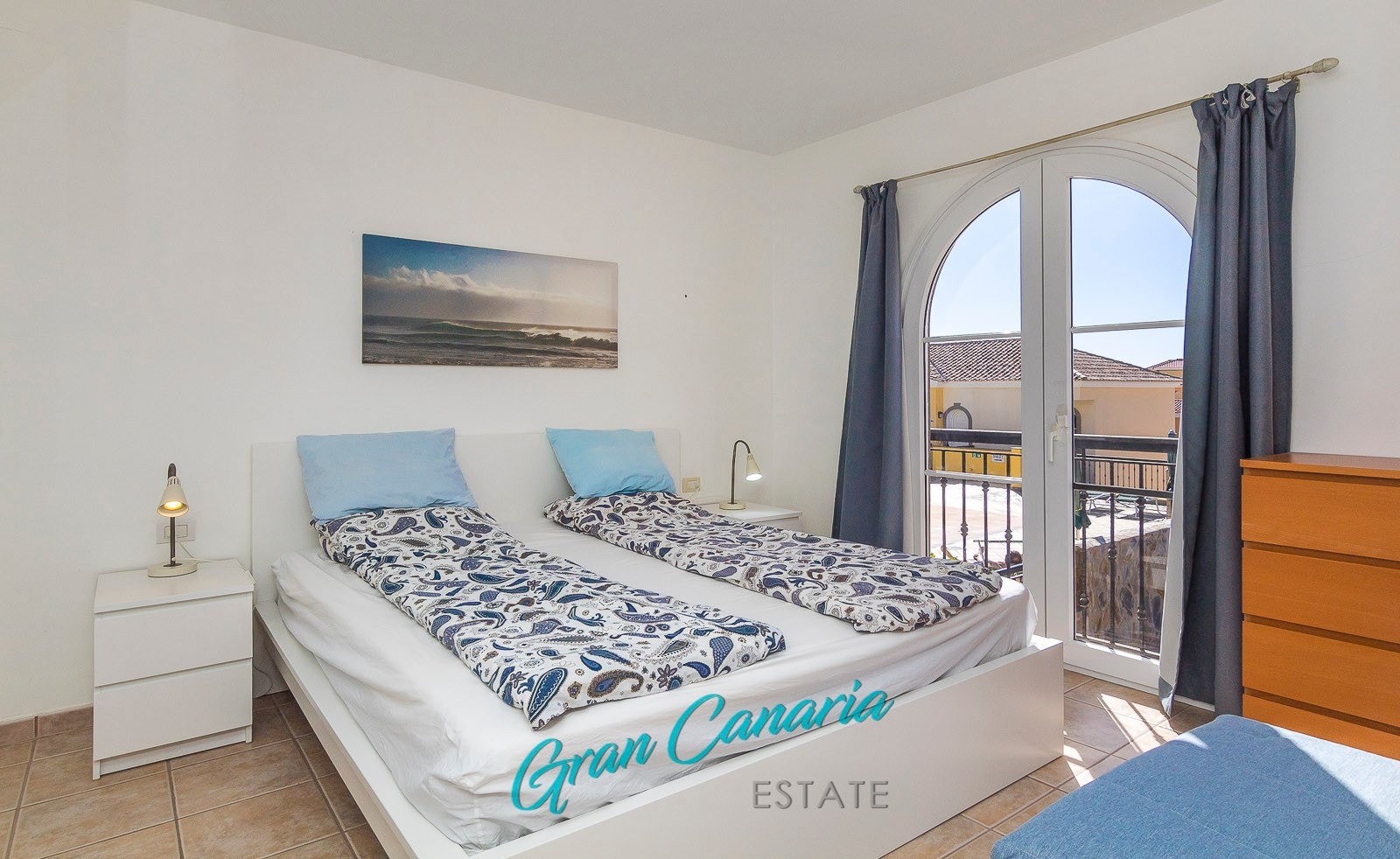 Relativt ny seng på soverommet Galleribilde