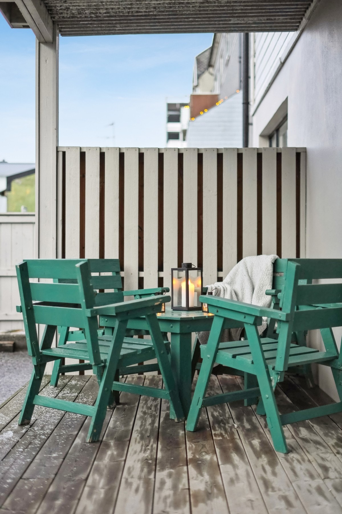 Terrasse som tilhører leiligheten. Galleribilde