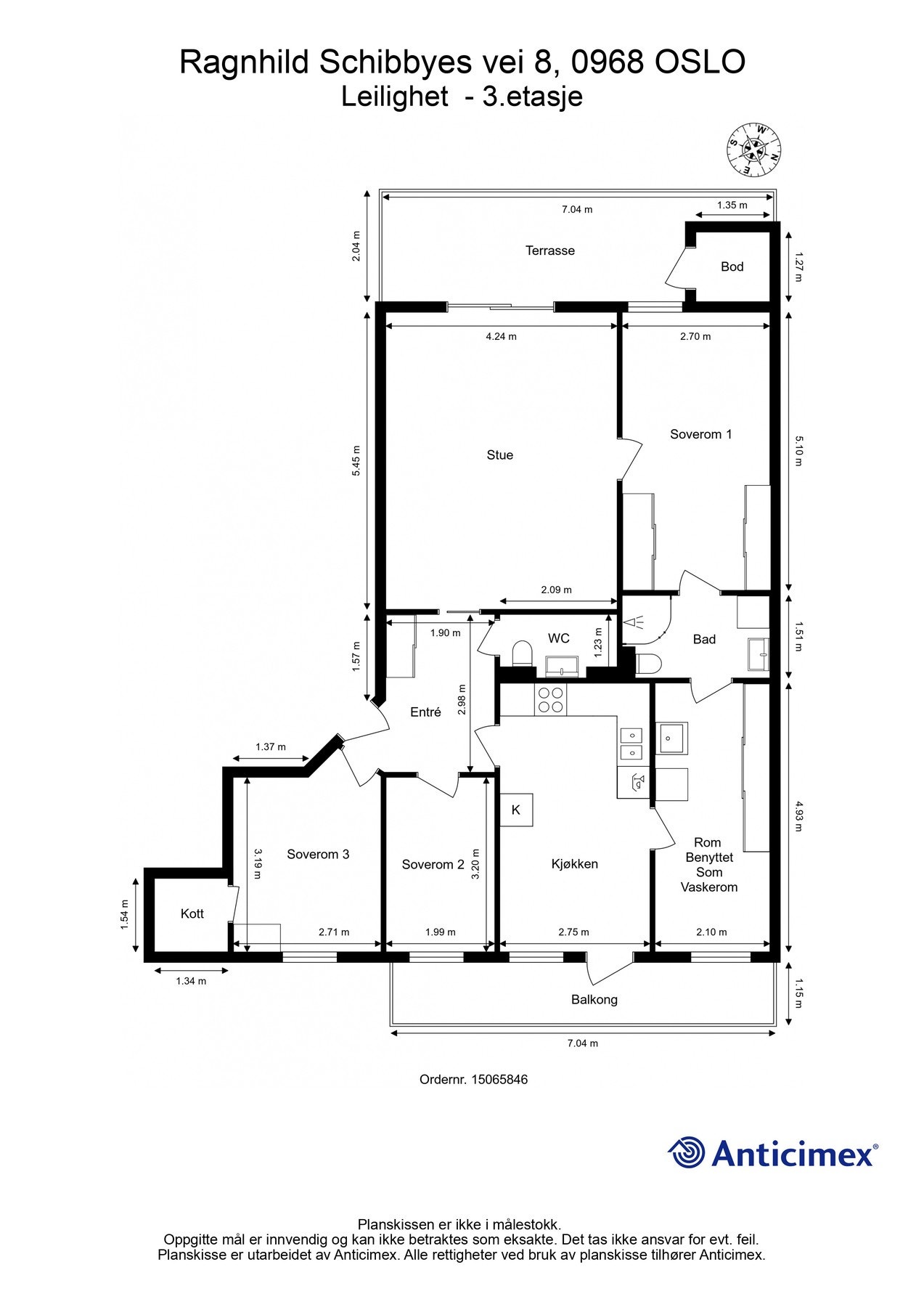 Boligens plantegning. Galleribilde