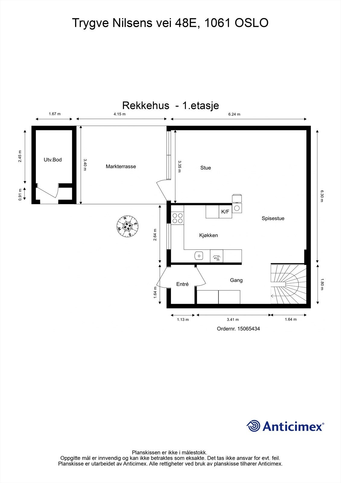 Plantegning 1. etasje Galleribilde