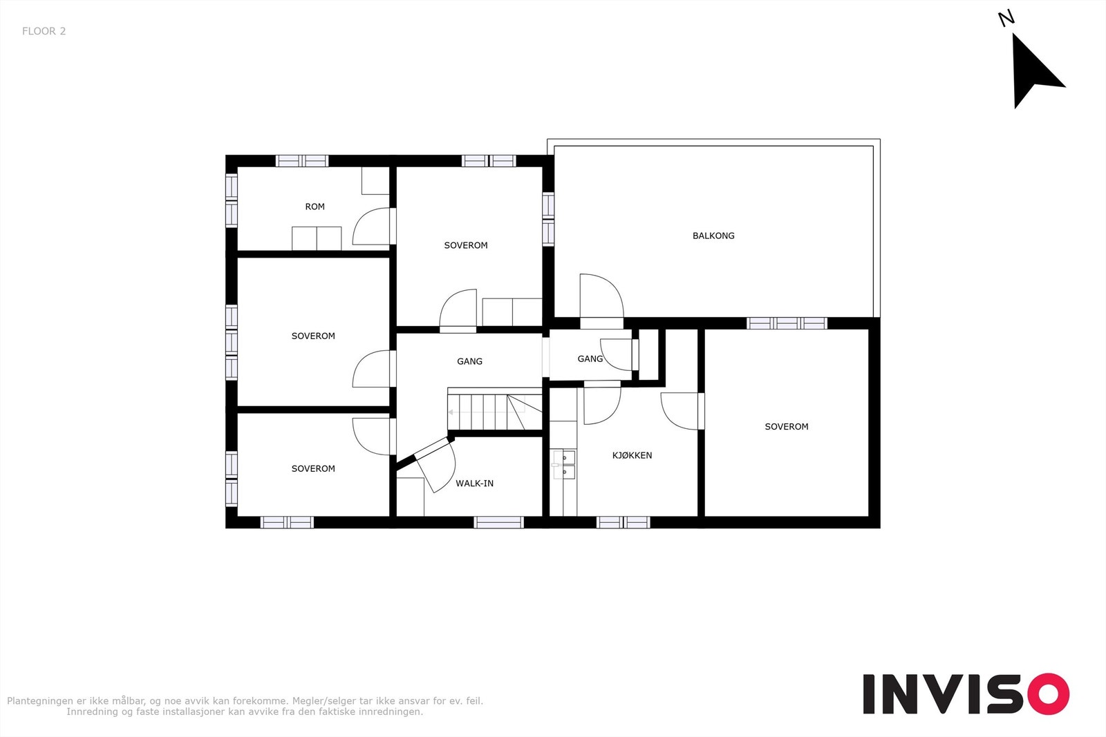 Plantegning loft Galleribilde