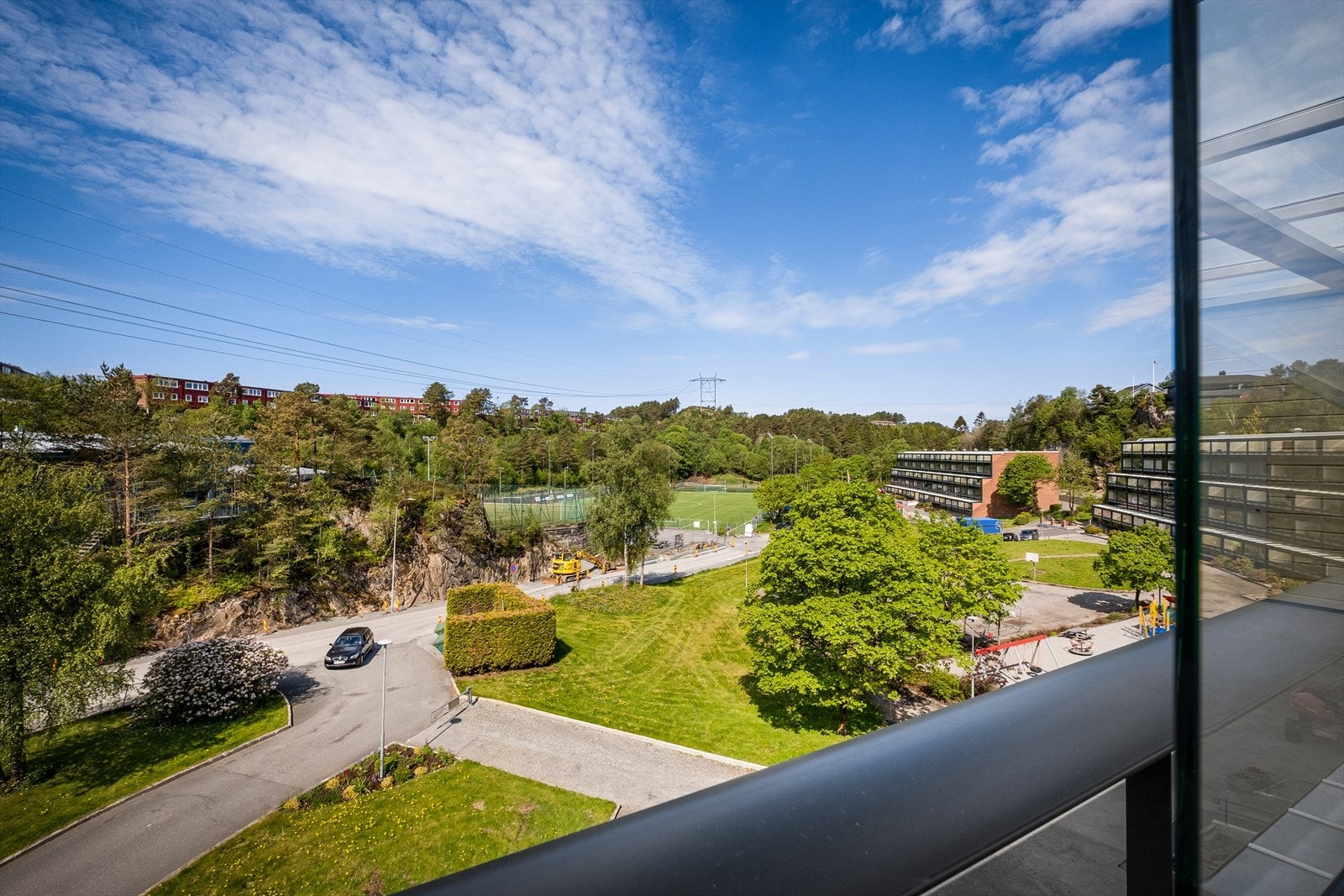 Flott utsikt mot Hetlevikåsen og nærområdene Galleribilde