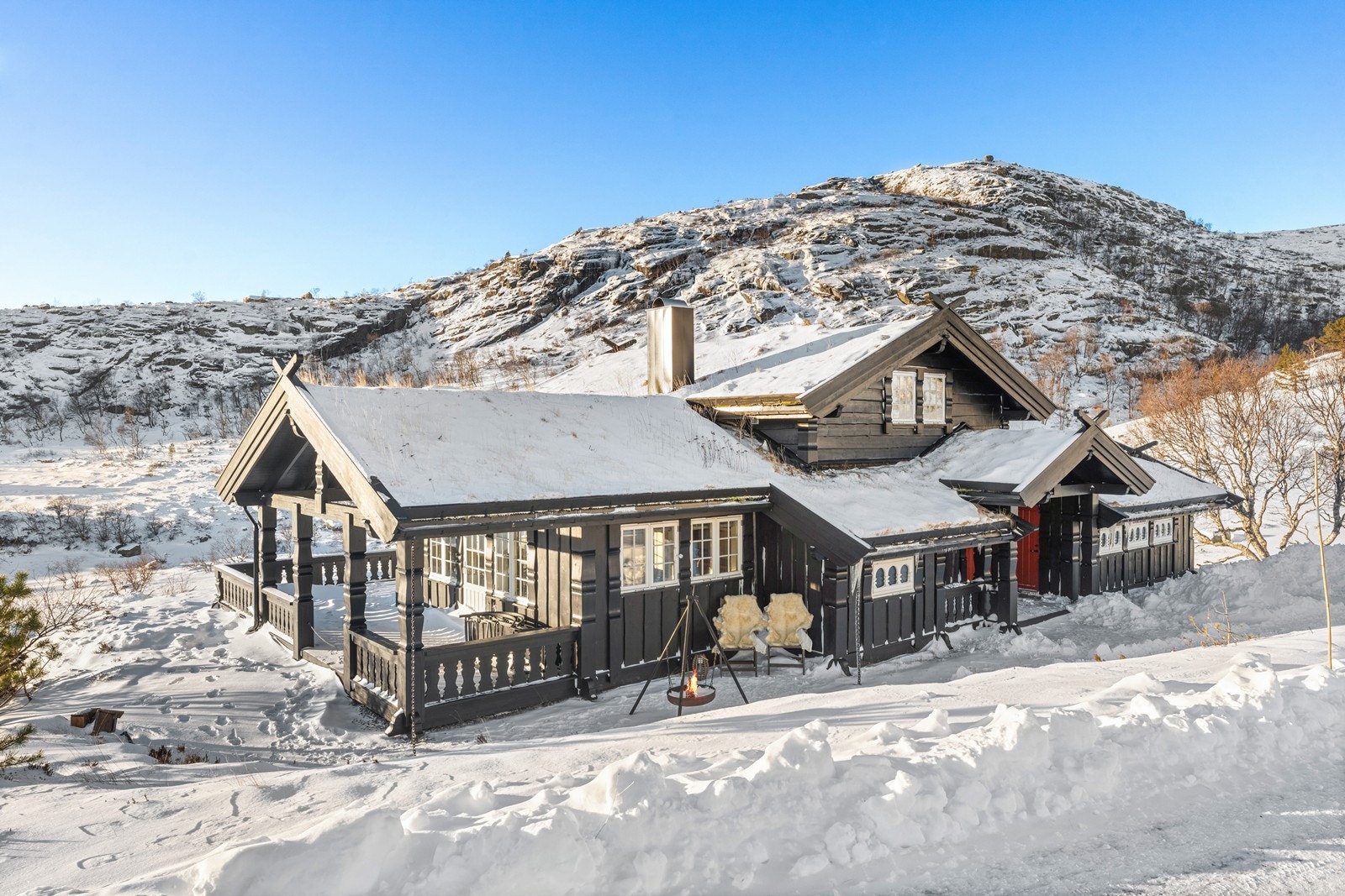 Her er utsikt og gode solforhold. Galleribilde