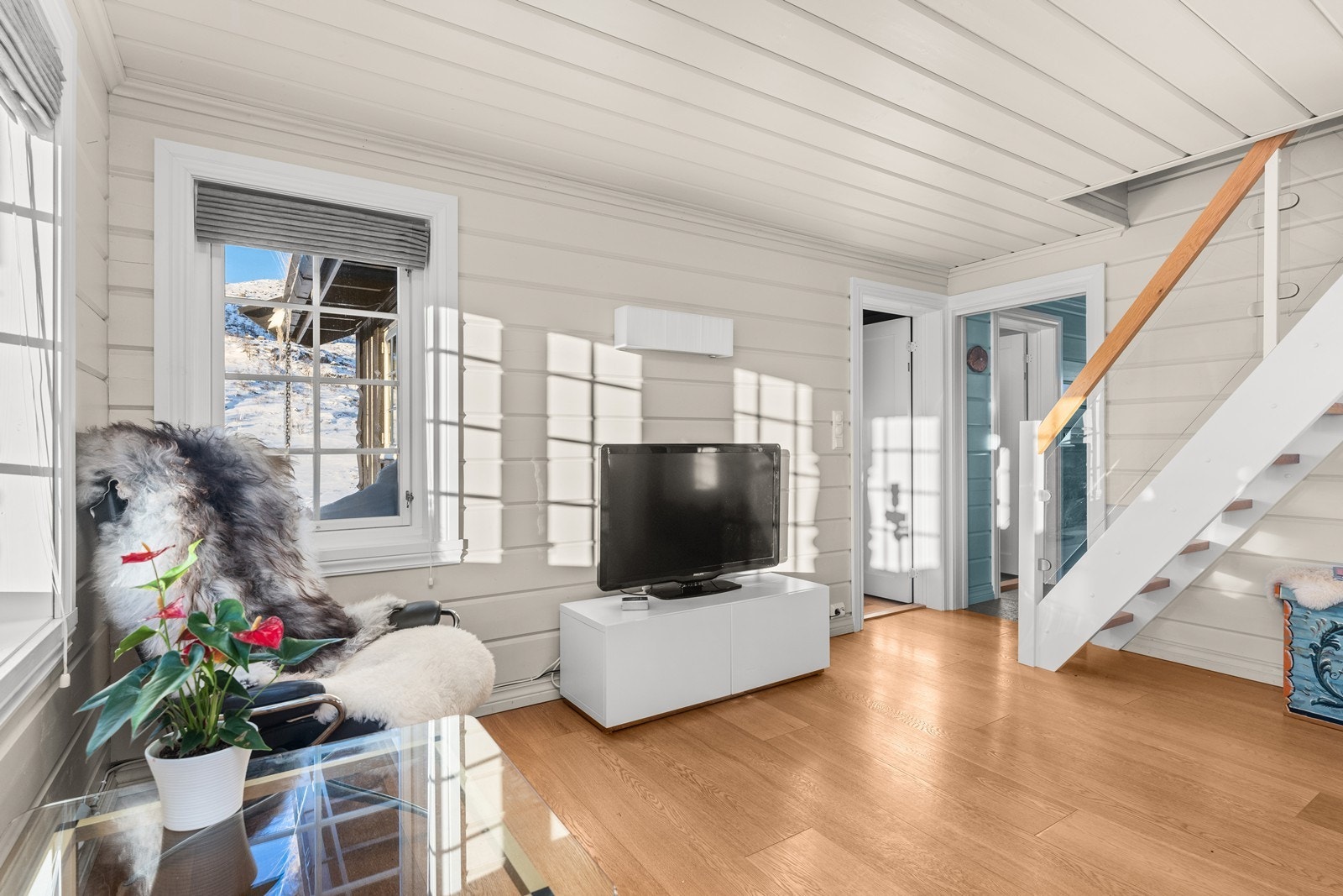 Innlagt fiber og "ring hytta varm" Galleribilde