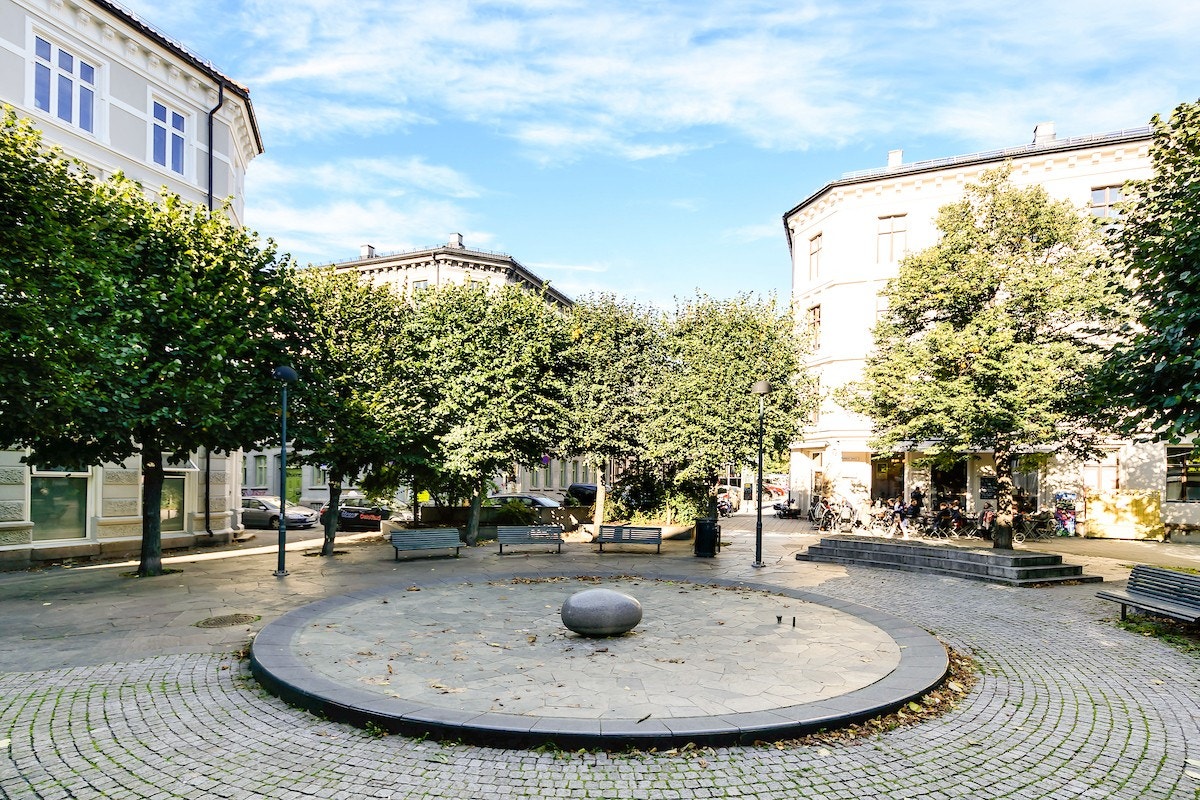 - Rathkes Plass finner du 1 minutt spasertur fra leiligheten - Galleribilde