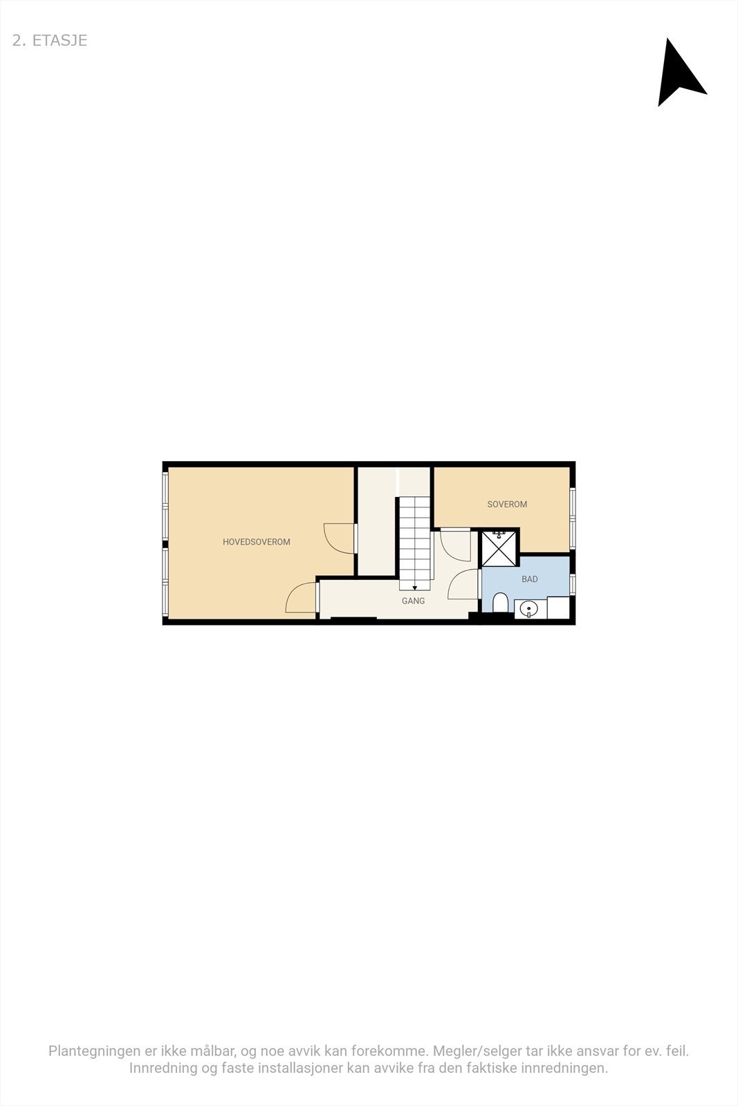 Plantegning 2.etasje Galleribilde