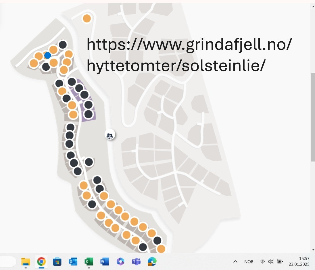 Oversikt tomtefelt Galleribilde