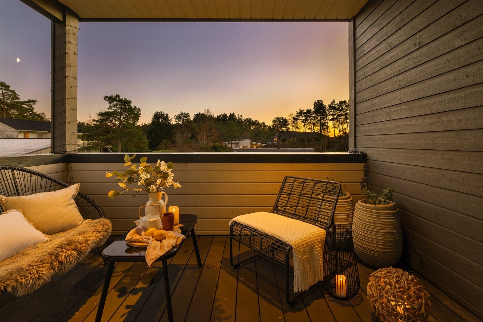 Skjermet for vær og vind er dette en god sone. Galleribilde