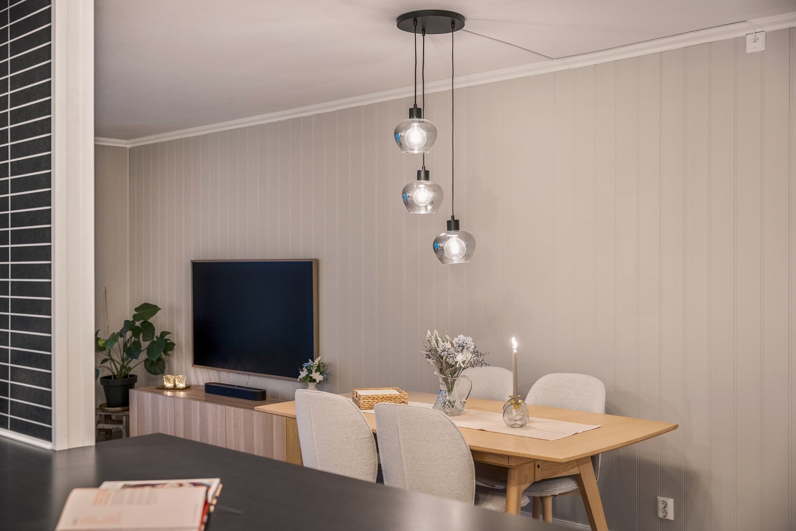 Leiligheten har flere flotte detaljer å vise til Galleribilde