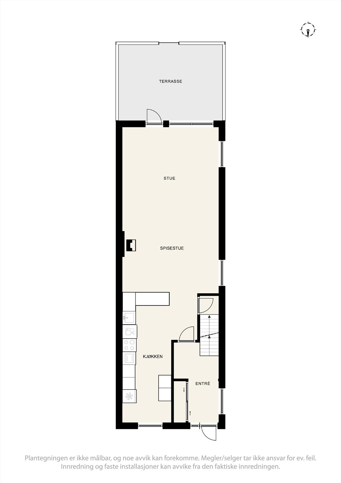 Plantegning 1. etg Galleribilde