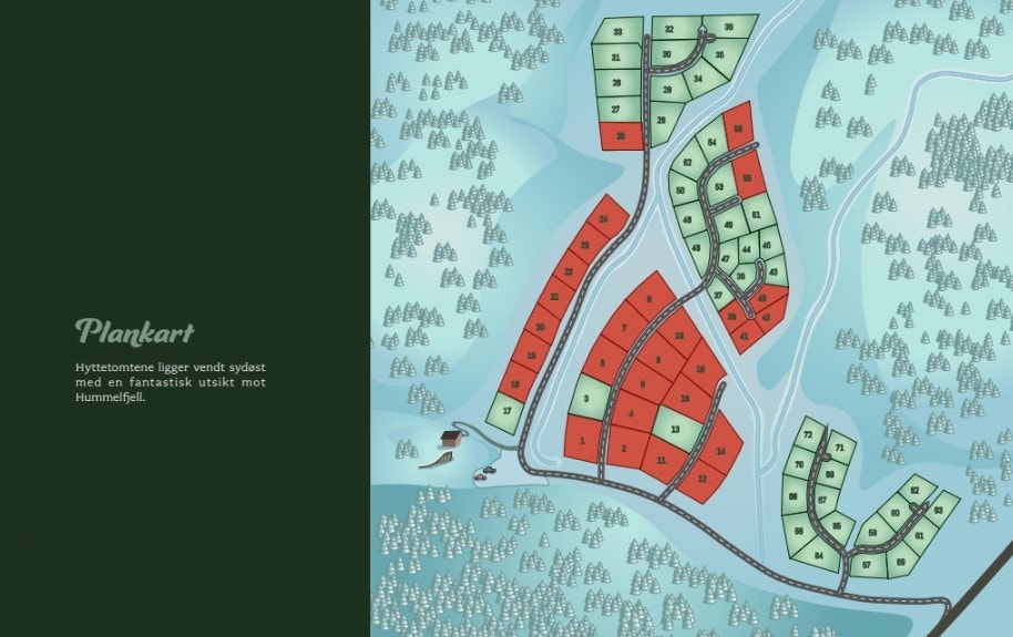 Steg 51-1 er tenkt plassert på en av tomten fra nr.57 til nr. 70. Galleribilde