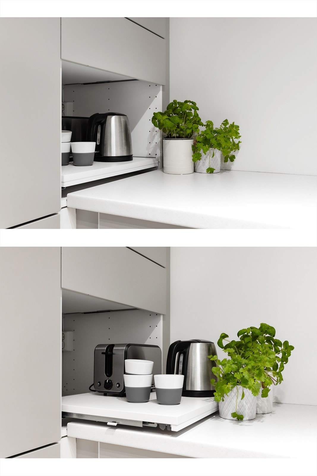 Kjøkkenet har smarte, plassbesparende løsninger Galleribilde