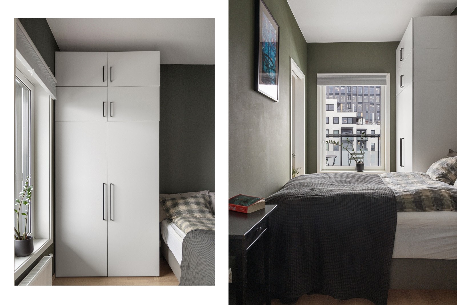 Soverom med garderobeskap Galleribilde