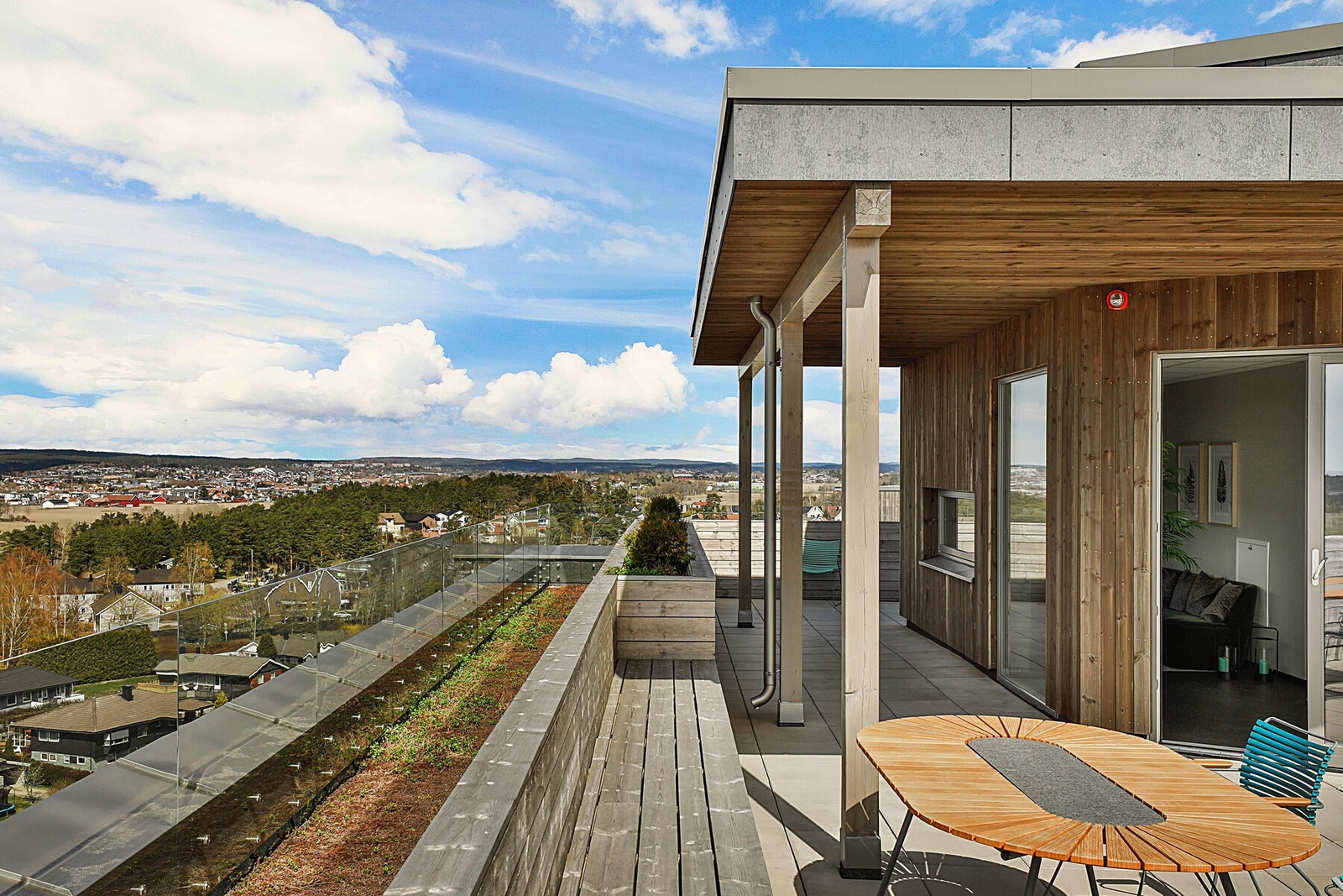Felles takterrasse (Arkivbilde fra fotograf) Galleribilde