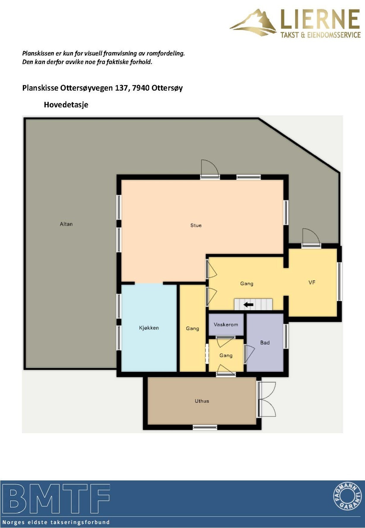 Planskisse - 1.etasje Galleribilde
