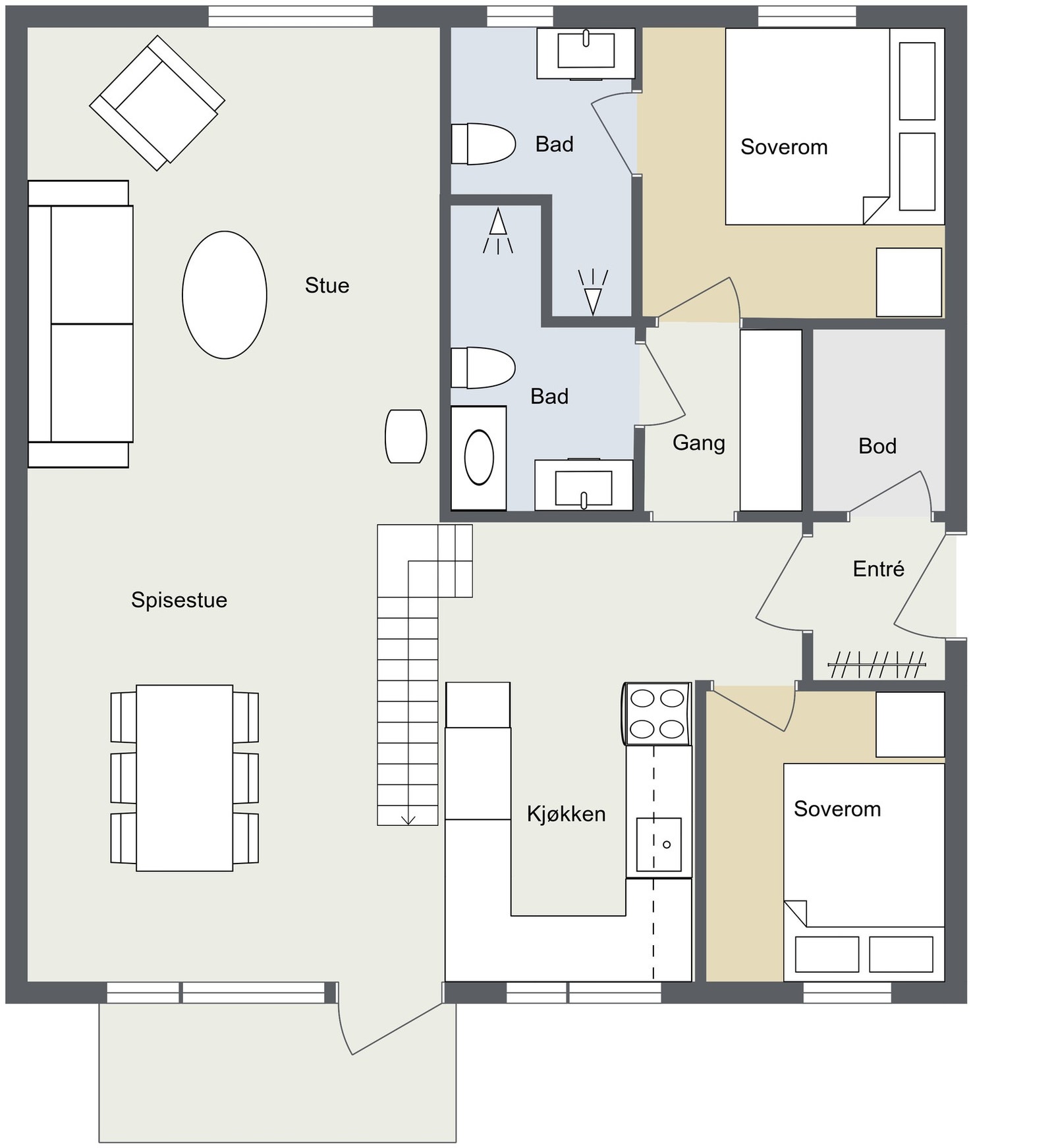 Plantegning. Galleribilde