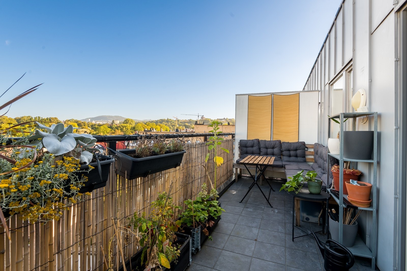 Stor terrasse på ca. 10 kvm. Galleribilde