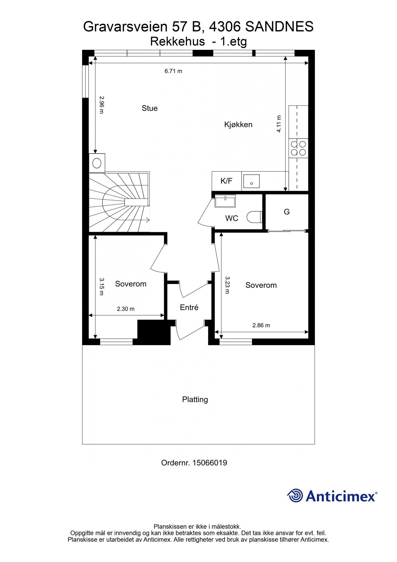 Plantegning 1.etasje Galleribilde