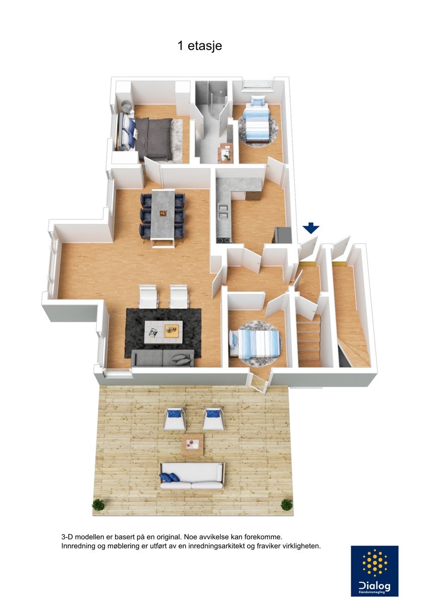 Plategning 1.etasje. Galleribilde