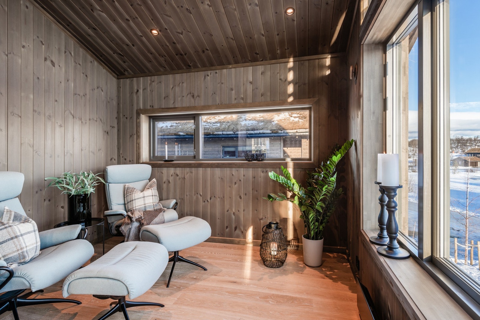 Lun og koselig krok, der man nyter utsikten Galleribilde