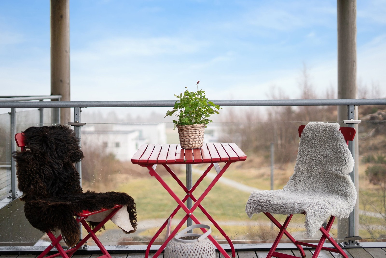 Nydelig plass for en morgenkaffe Galleribilde