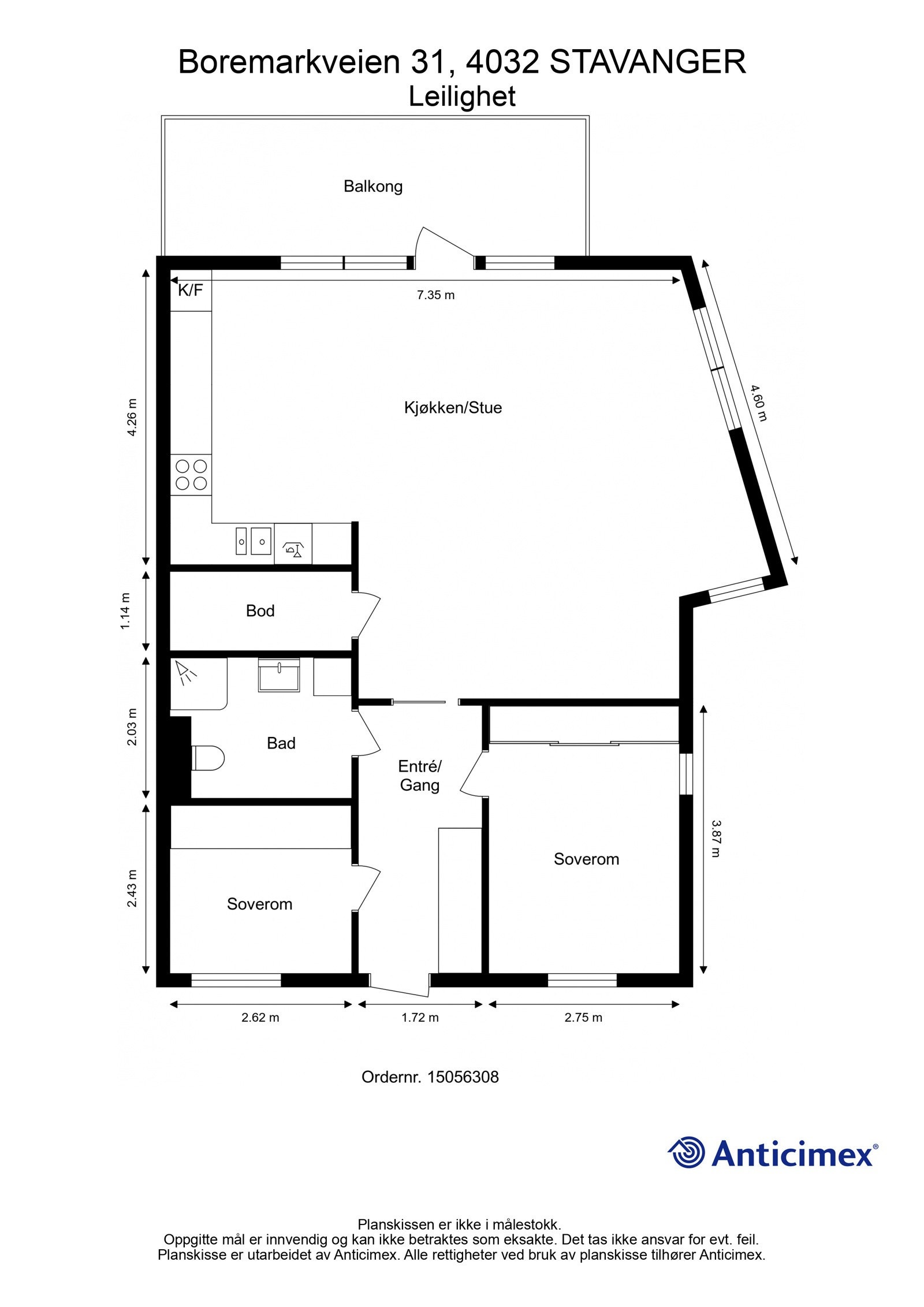 Plantegning | Boremarkveien 31 Galleribilde