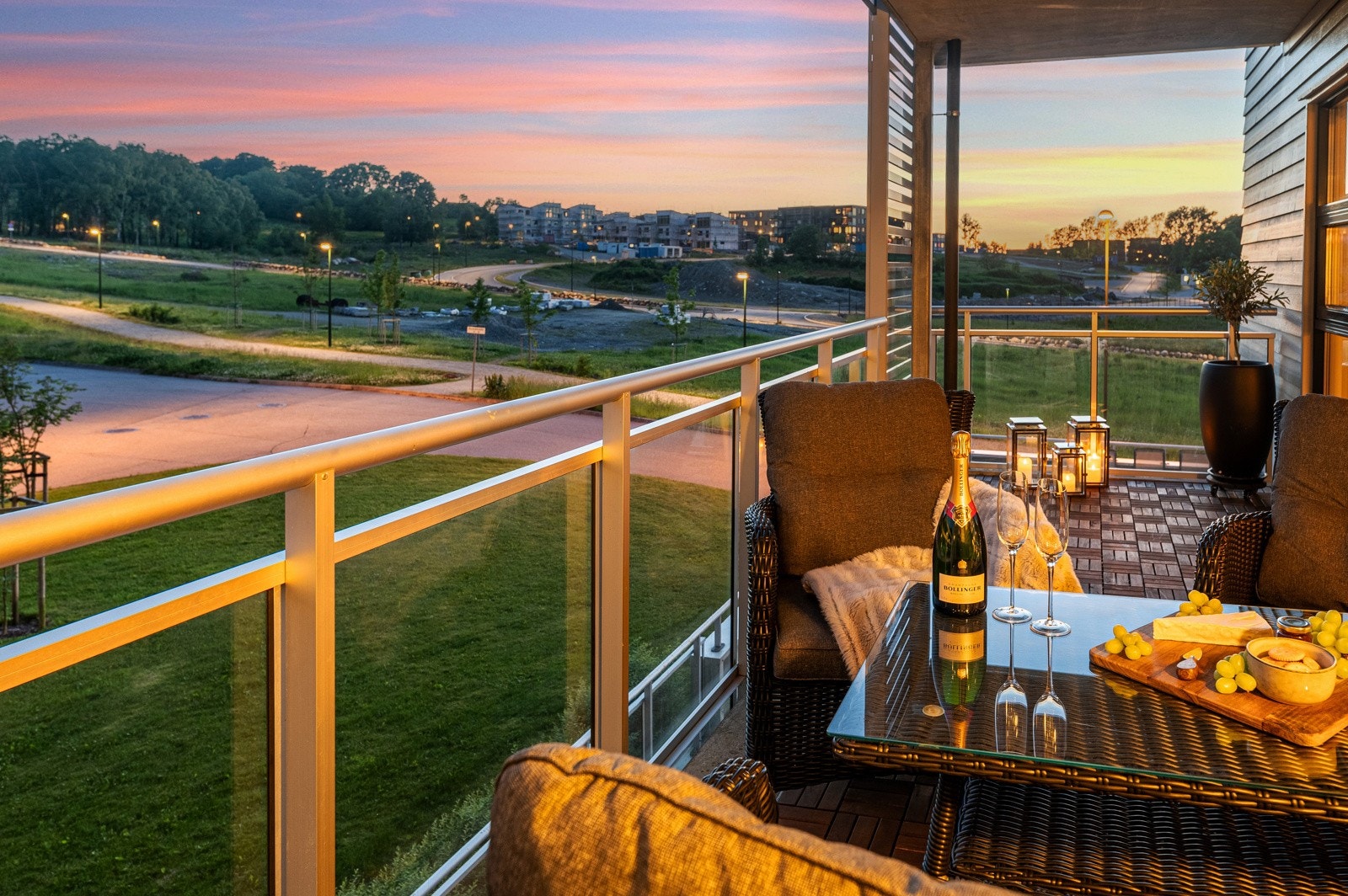 Kveldsbilde | Balkong Galleribilde