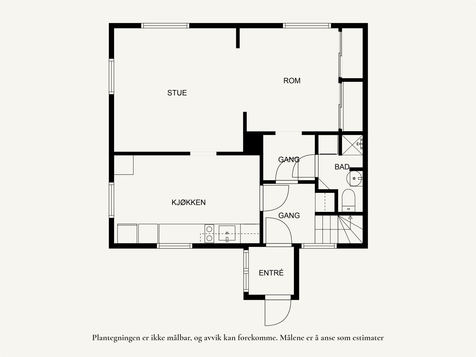 Plantegning - 1.etg Galleribilde