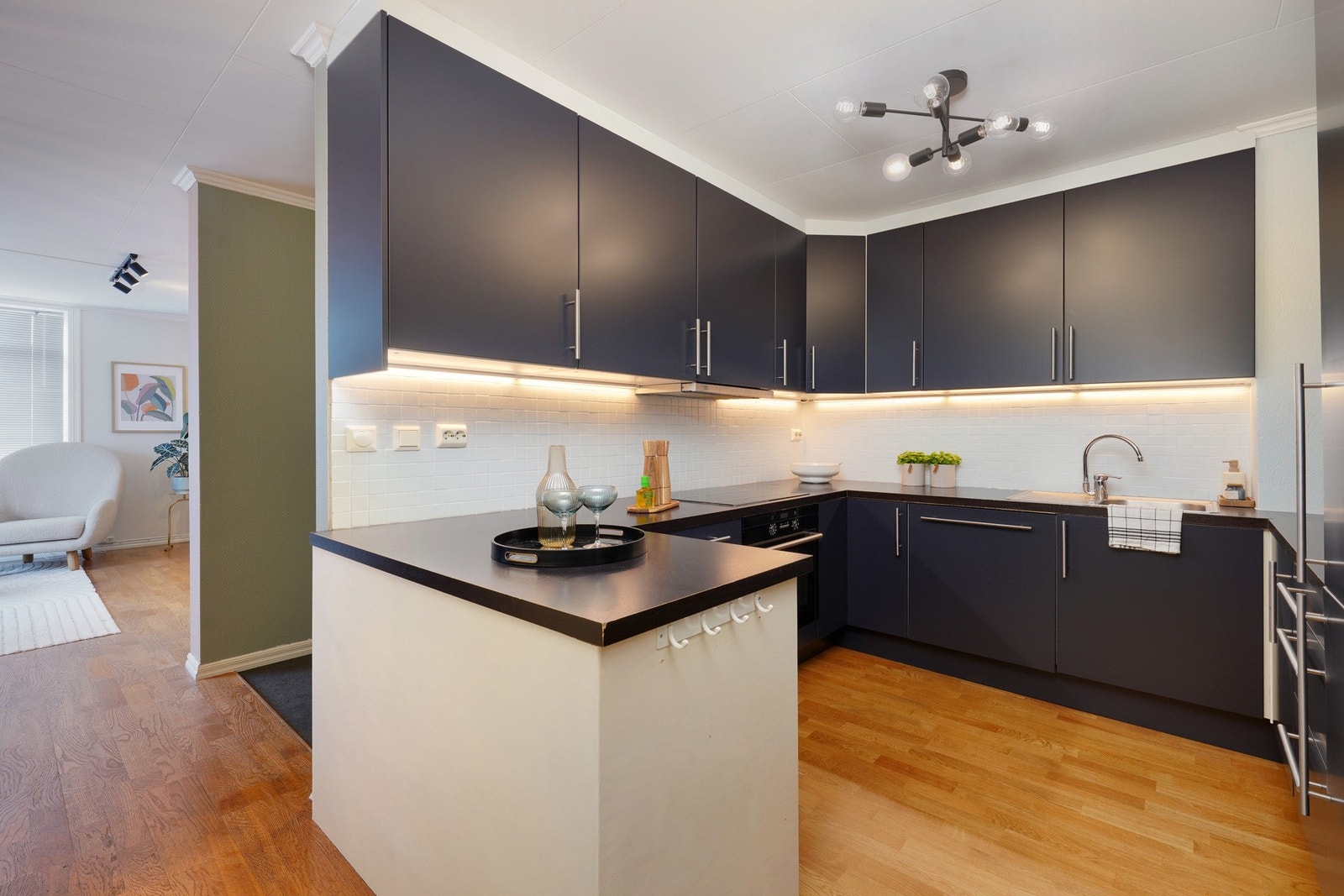 Det er malt både fliser og vegger Galleribilde