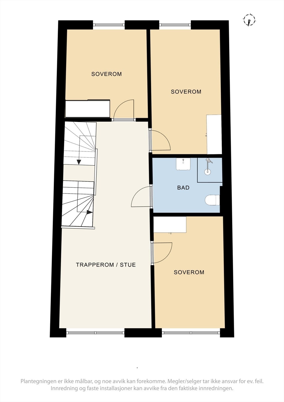 Plantegning 1. etasje Galleribilde