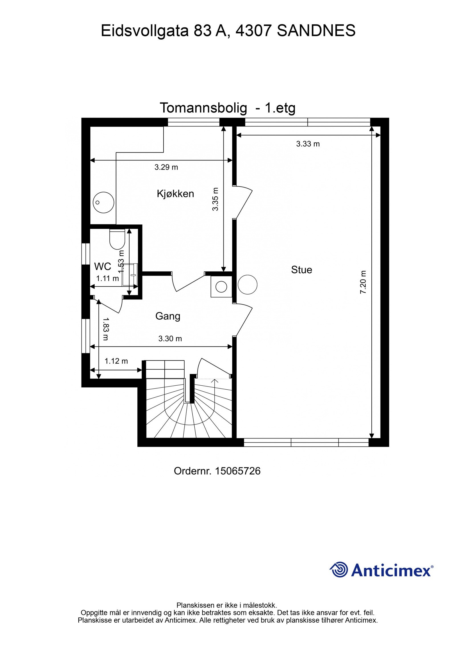 Plantegning - 1.etg. Galleribilde