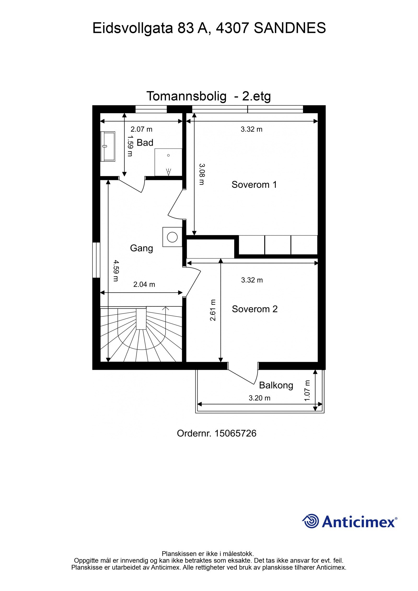 Plantegning - 2.etg. Galleribilde