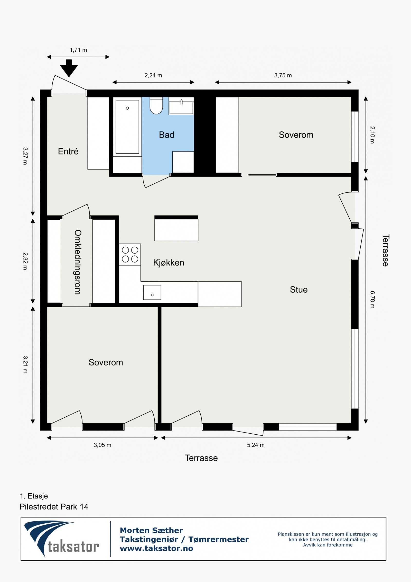 Plantegning - 1. etasje Galleribilde