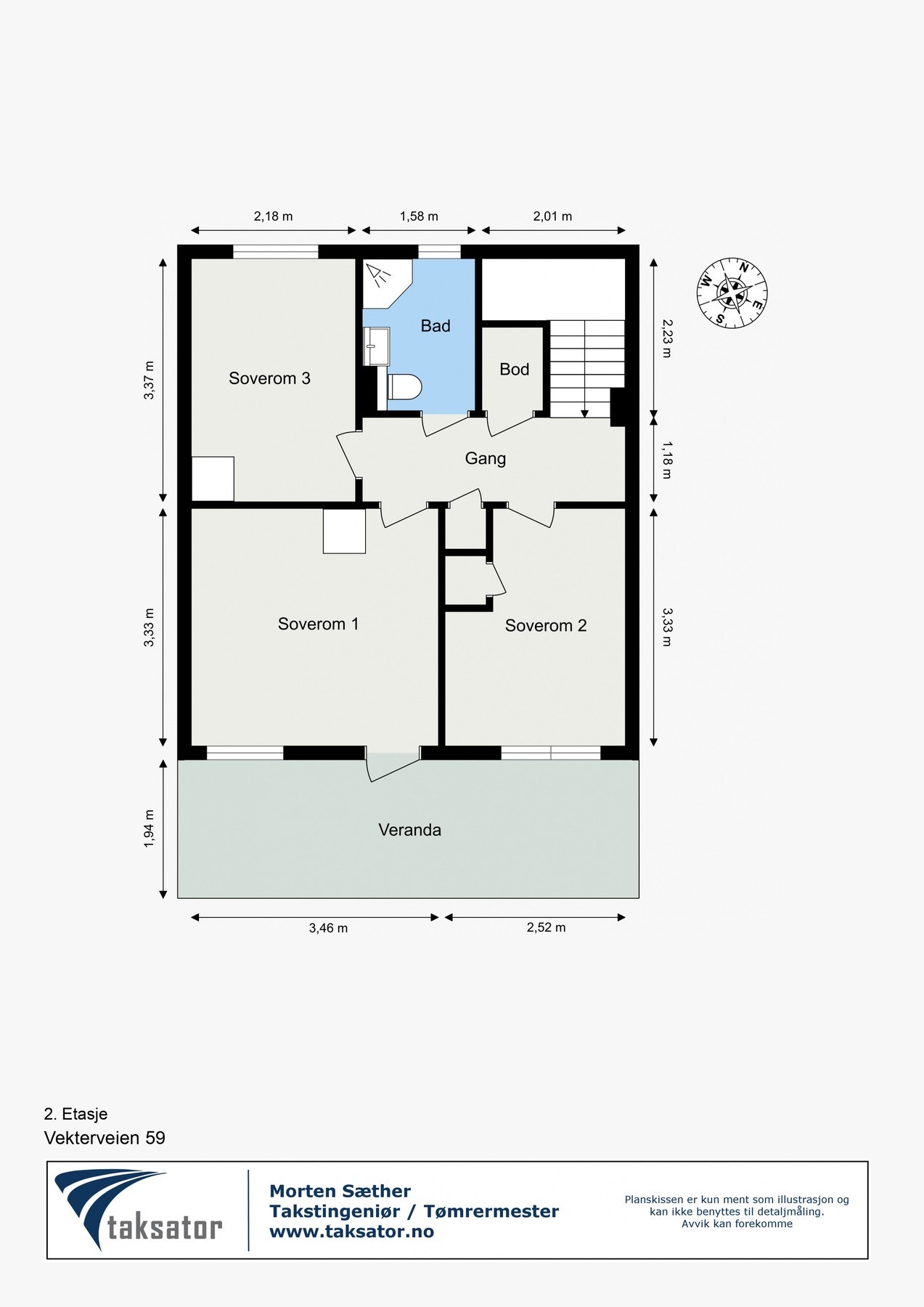 Planskisse 2.etasje. Galleribilde