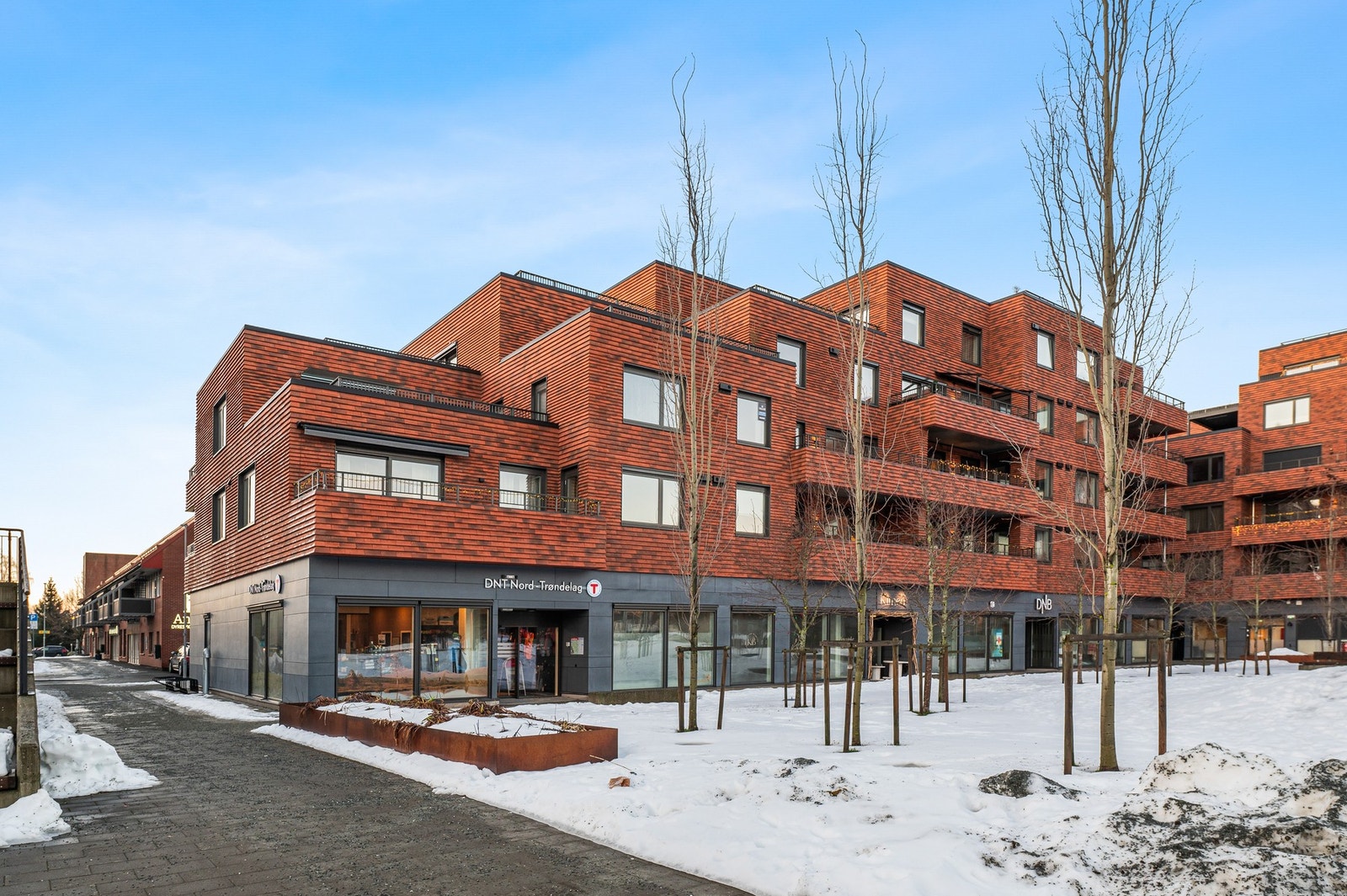 Beboerne har tilgang til en flott takterrasse. Galleribilde