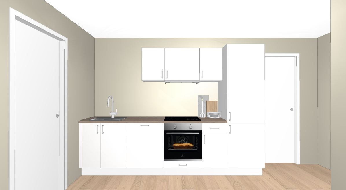 Illustrasjon av kjøkkenløsningen Galleribilde