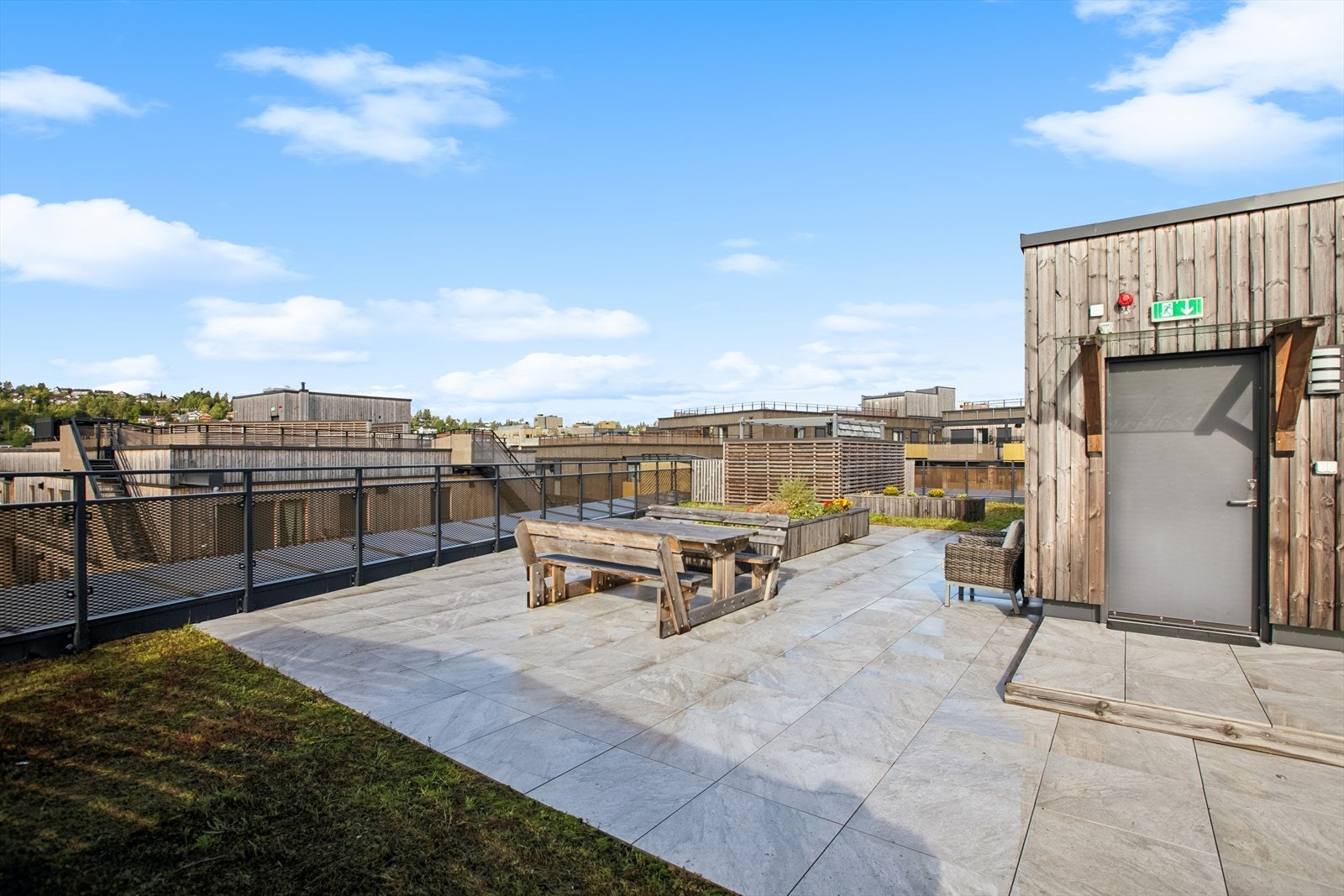 Felles takterrasse. Galleribilde