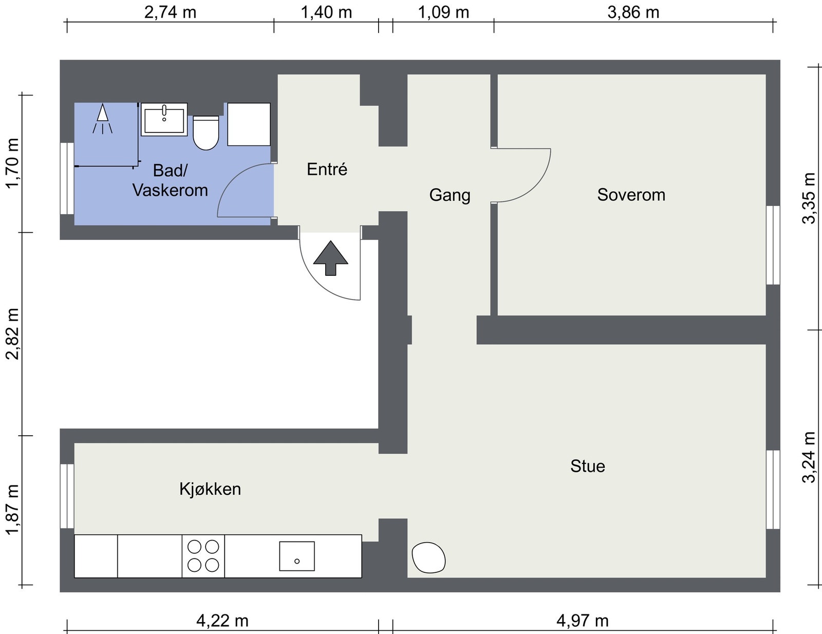 Plantegning Galleribilde